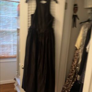 BHLDN Black Halter Backless Sundress